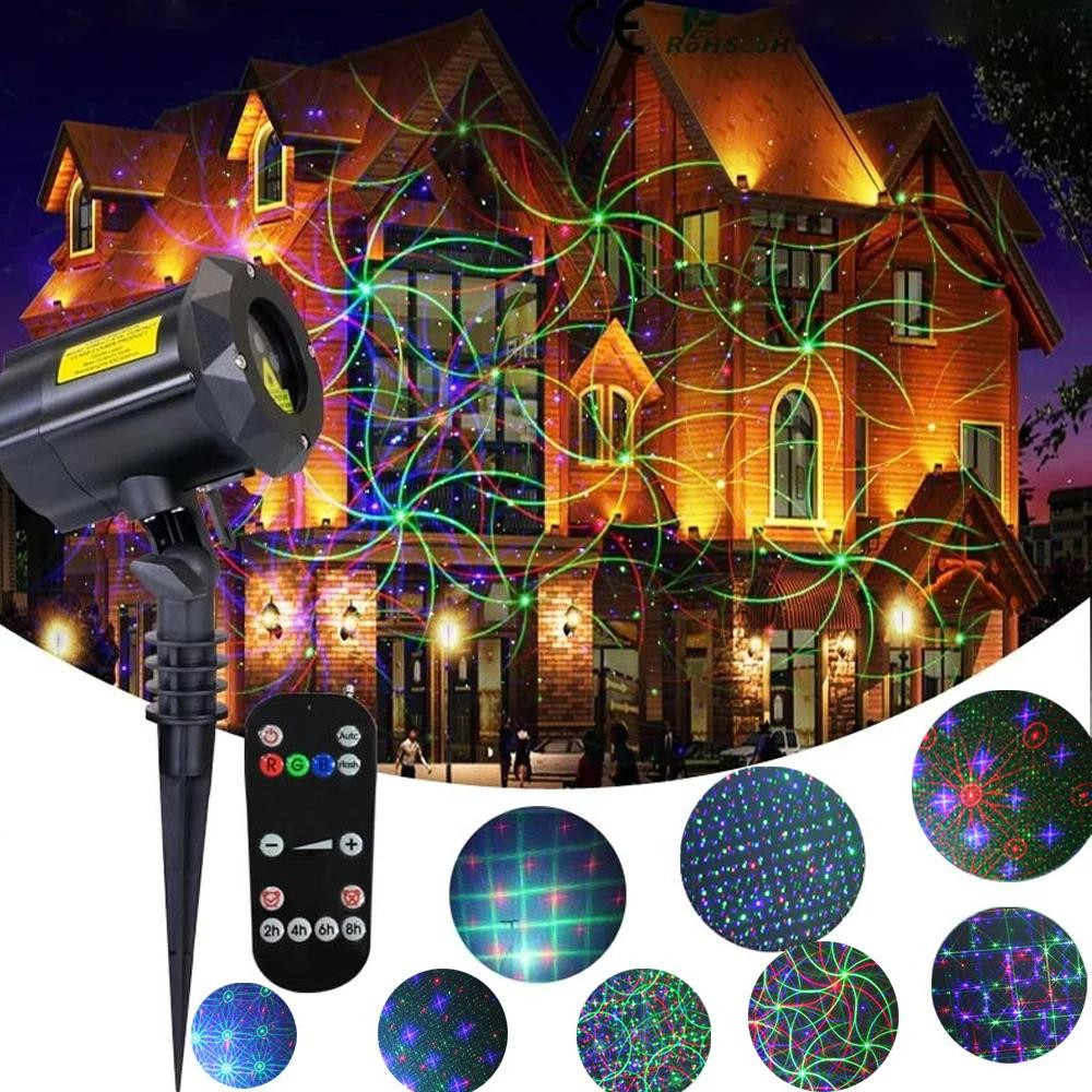 Outdoor Lighting For Front Of House - Christmas Laser Light Outdoors Projector Cosmic