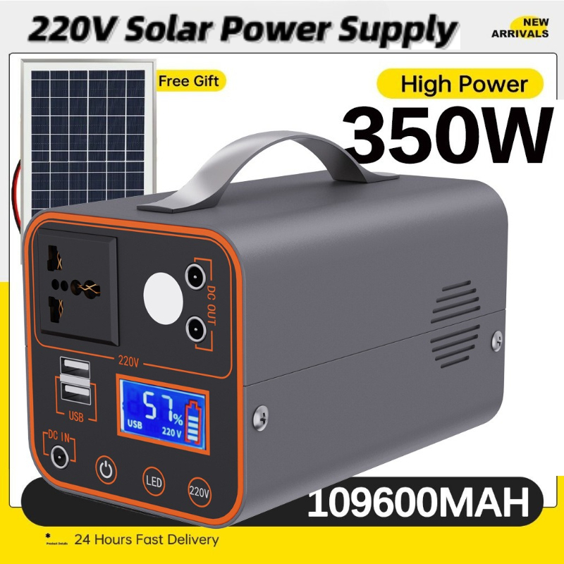 Outdoor Lighting No Outlet - 350W Portable Power Station 220V with