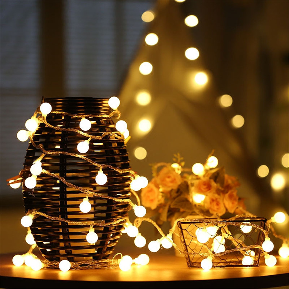 3-10M Solar/USB/Battery String - Outdoor Lighting For Backyard ulasan dan harga
