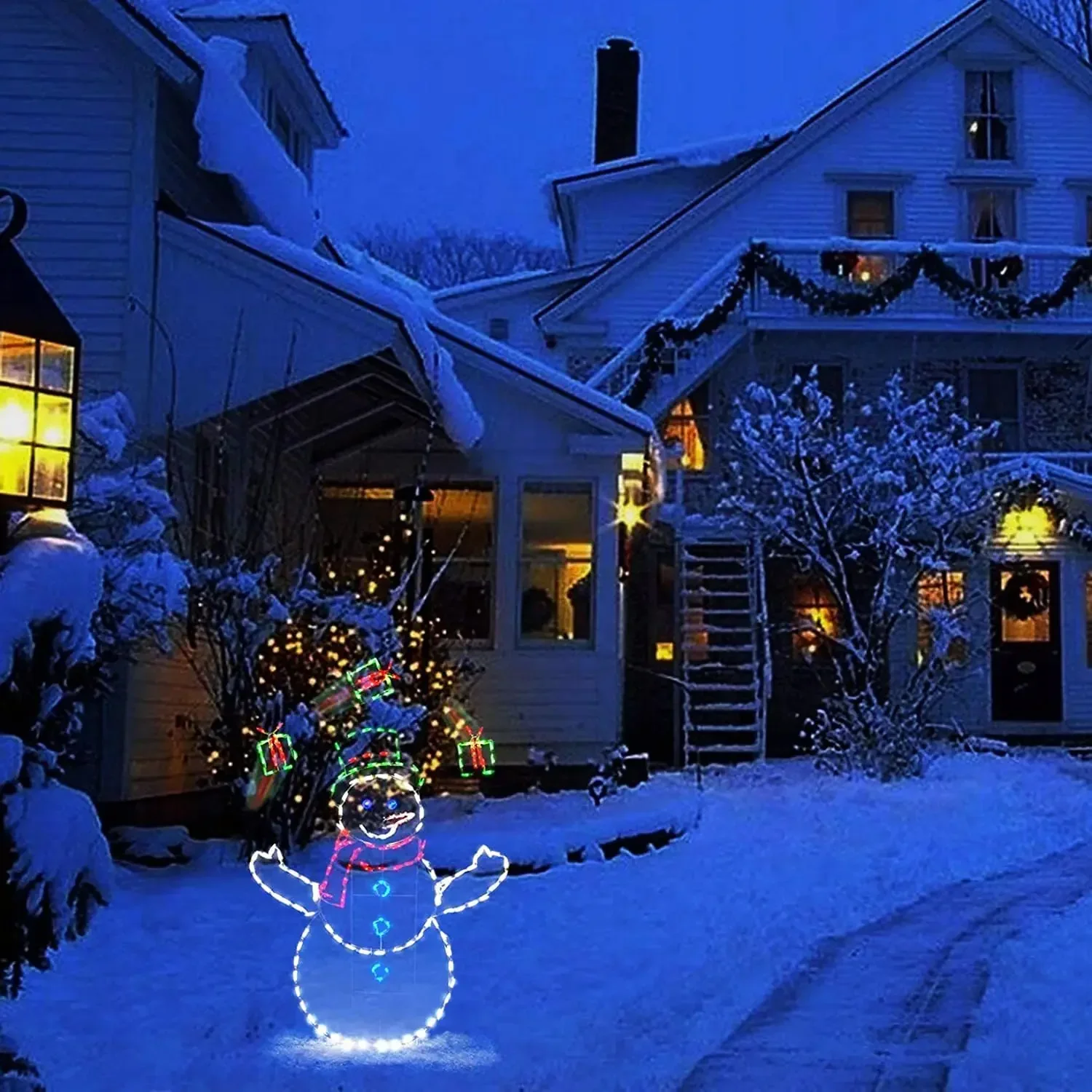 Animated Snowball Light LED Gl - Outdoor Lighting For Backyard ulasan dan harga