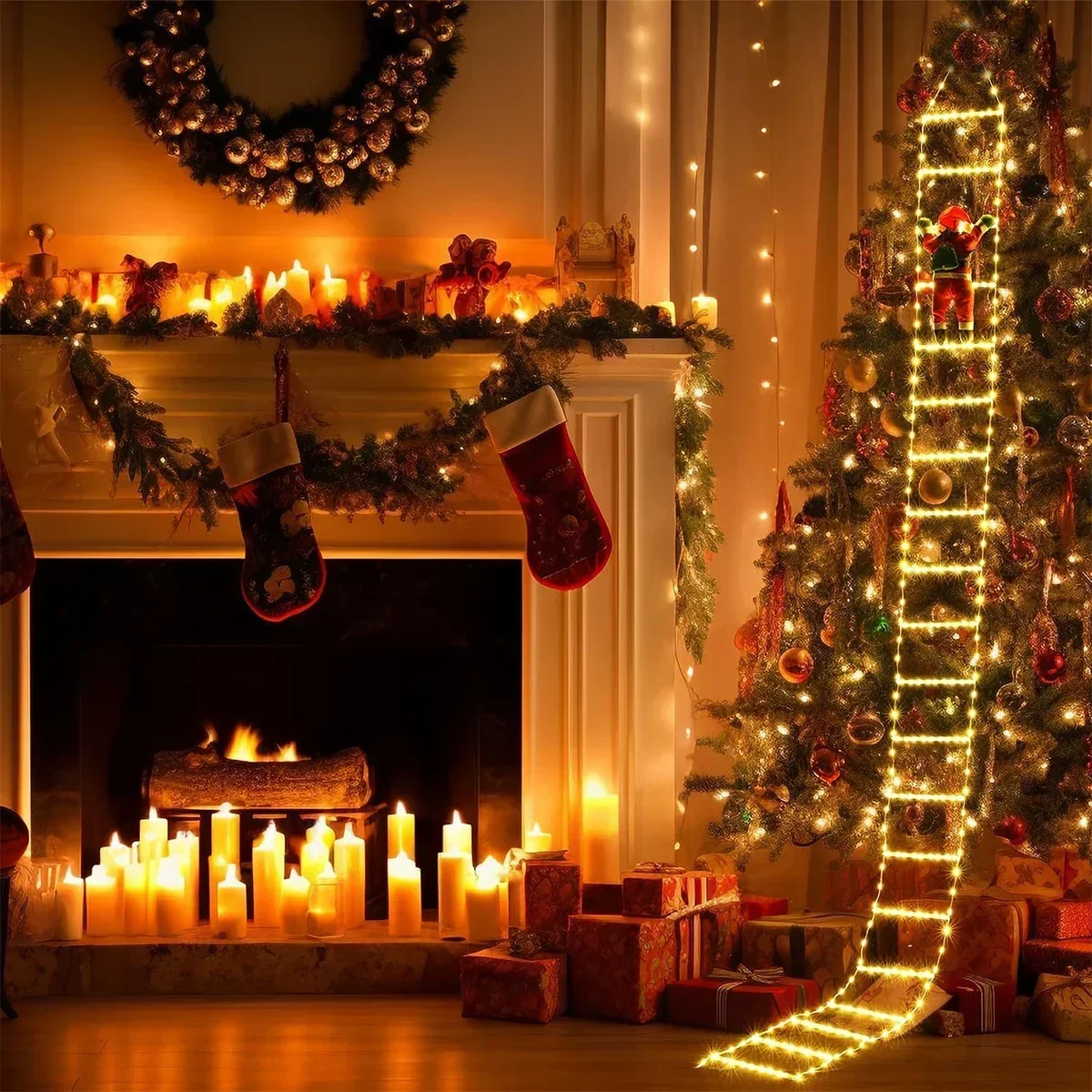 LED Ladder Light for Santa Cla - Outdoor Lighting Led Strip ulasan dan harga