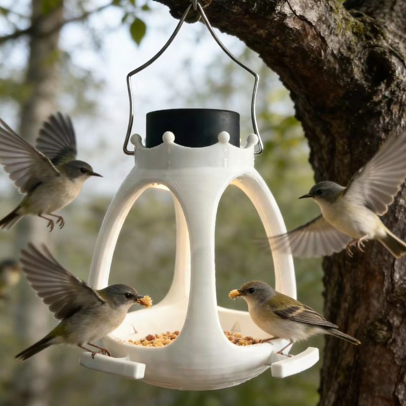 Solar Bird Feeder with LED Lig - Outdoor Lighting Under Eaves ulasan dan harga