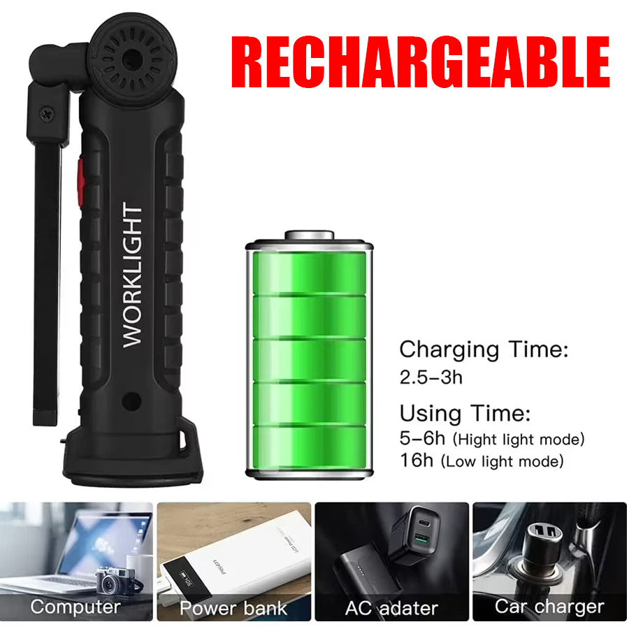 Portable LED Flashlight with M - Outdoor Lighting Repair ulasan dan harga