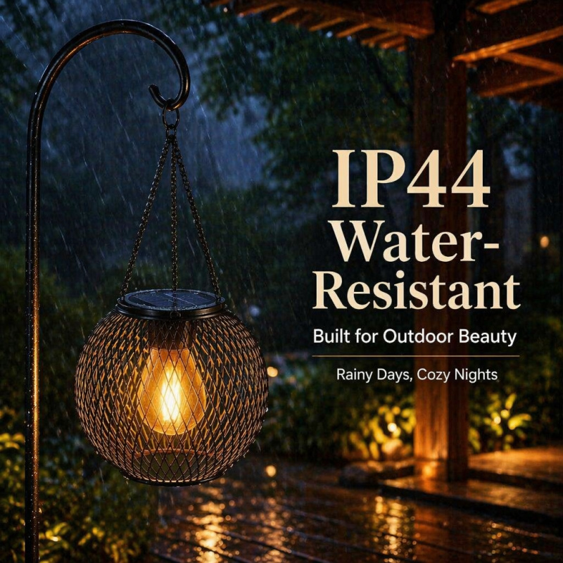 Solar Powered LED Hanging Floo - Outdoor Lighting For Backyard ulasan dan harga
