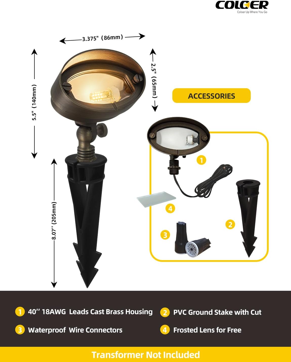 Die-cast Brass LED Landscape F - Outdoor Lighting Brass ulasan dan harga