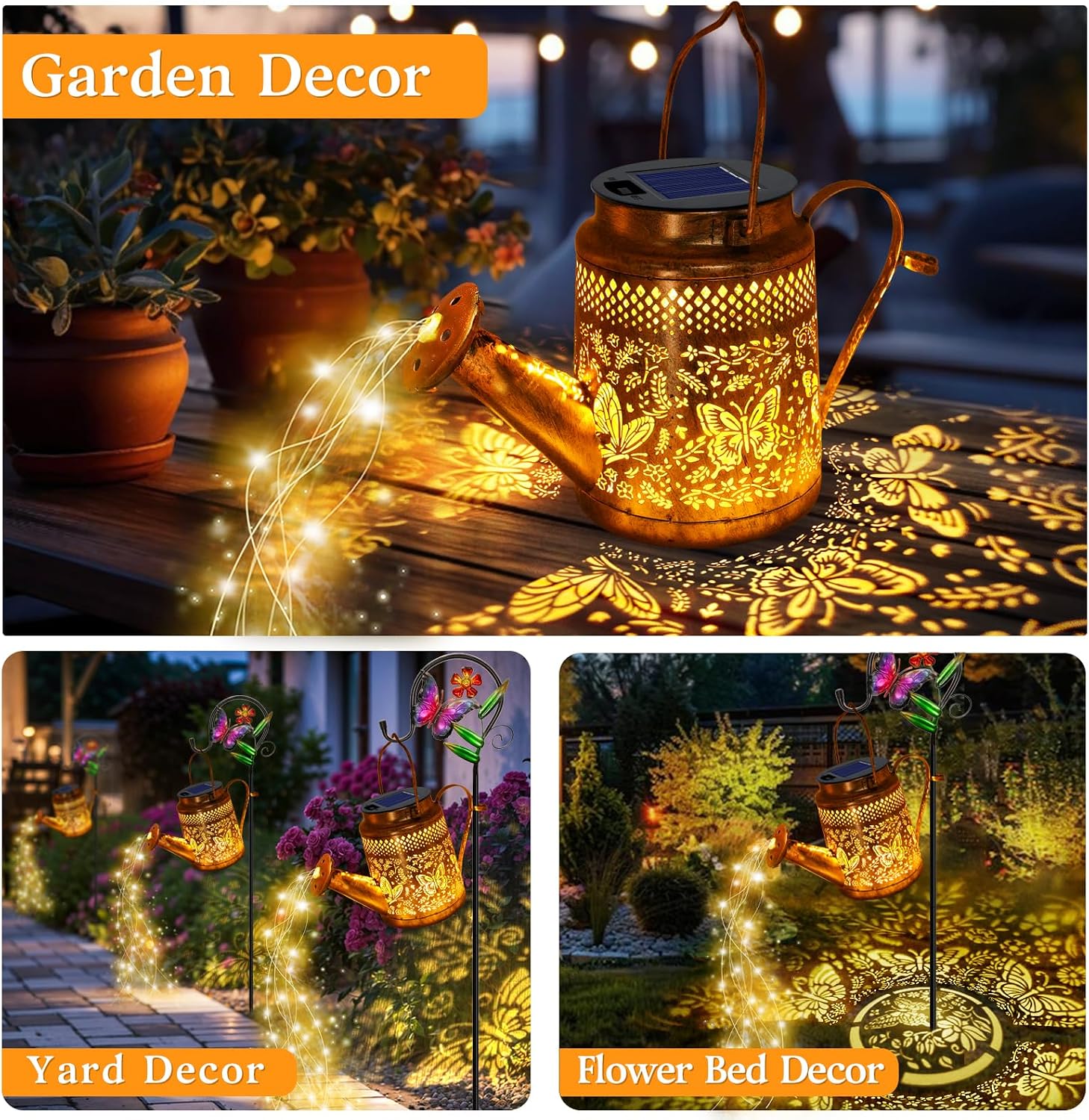 2 Pack Big Solar Butterfly Wat - Outdoor Lighting For Backyard ulasan dan harga