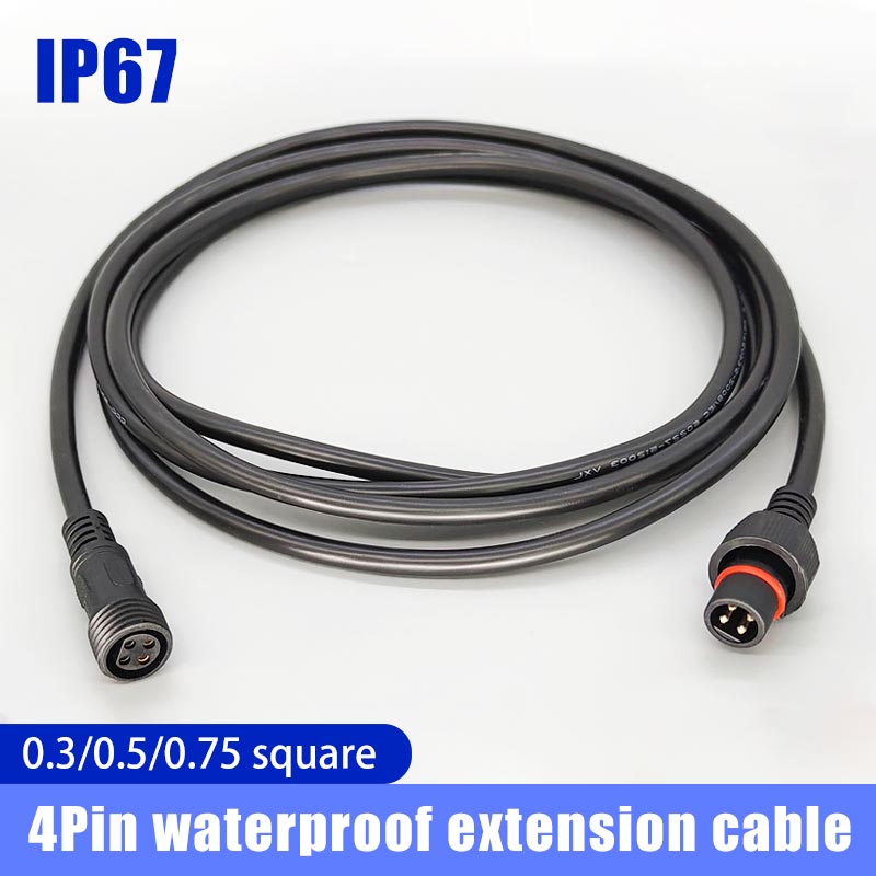 Male Famale Plug Cable 4Pin Wa - Outdoor Lighting Extension Cable ulasan dan harga