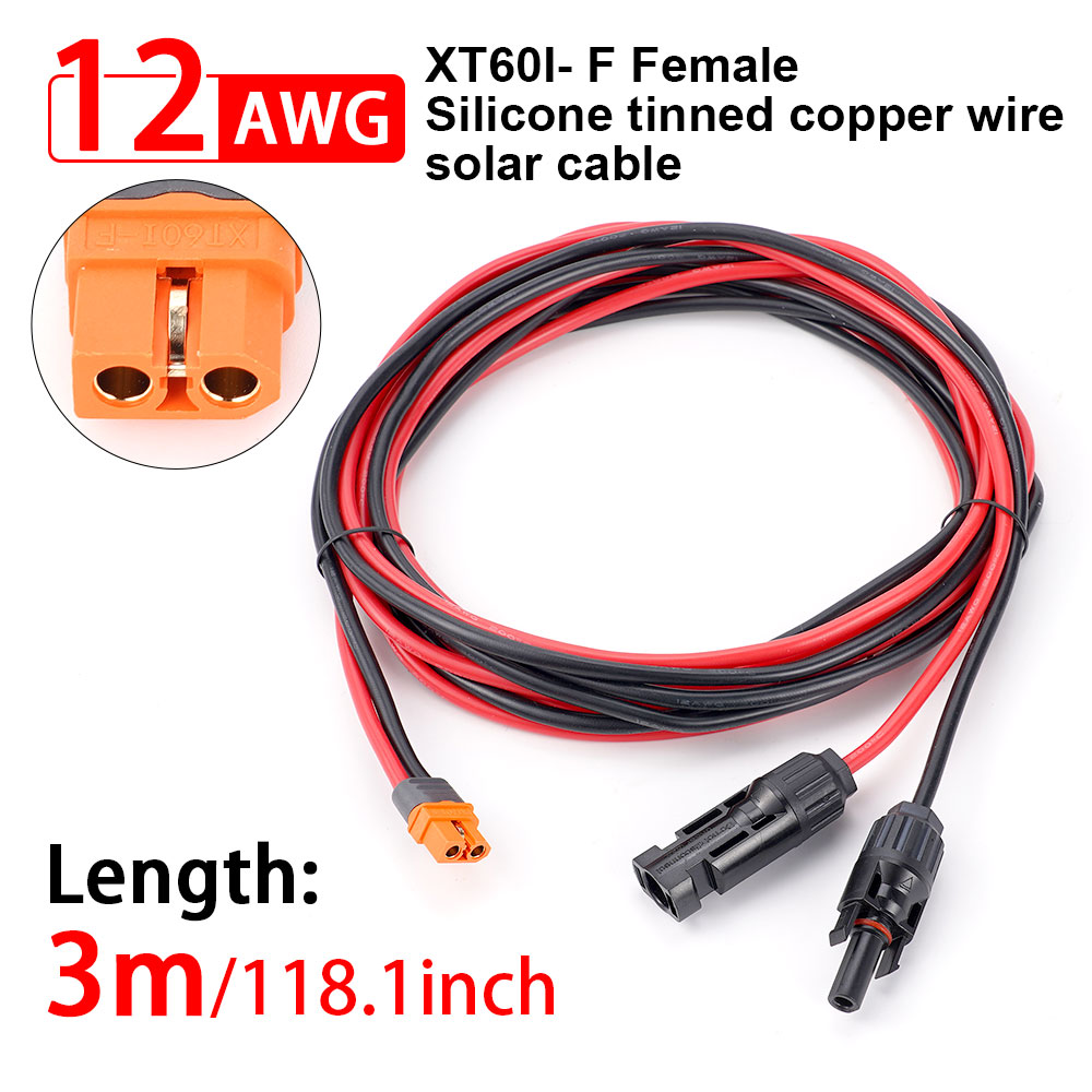 Solar Charge Cable Xt60 Adapte - Outdoor Lighting Extension Cable ulasan dan harga