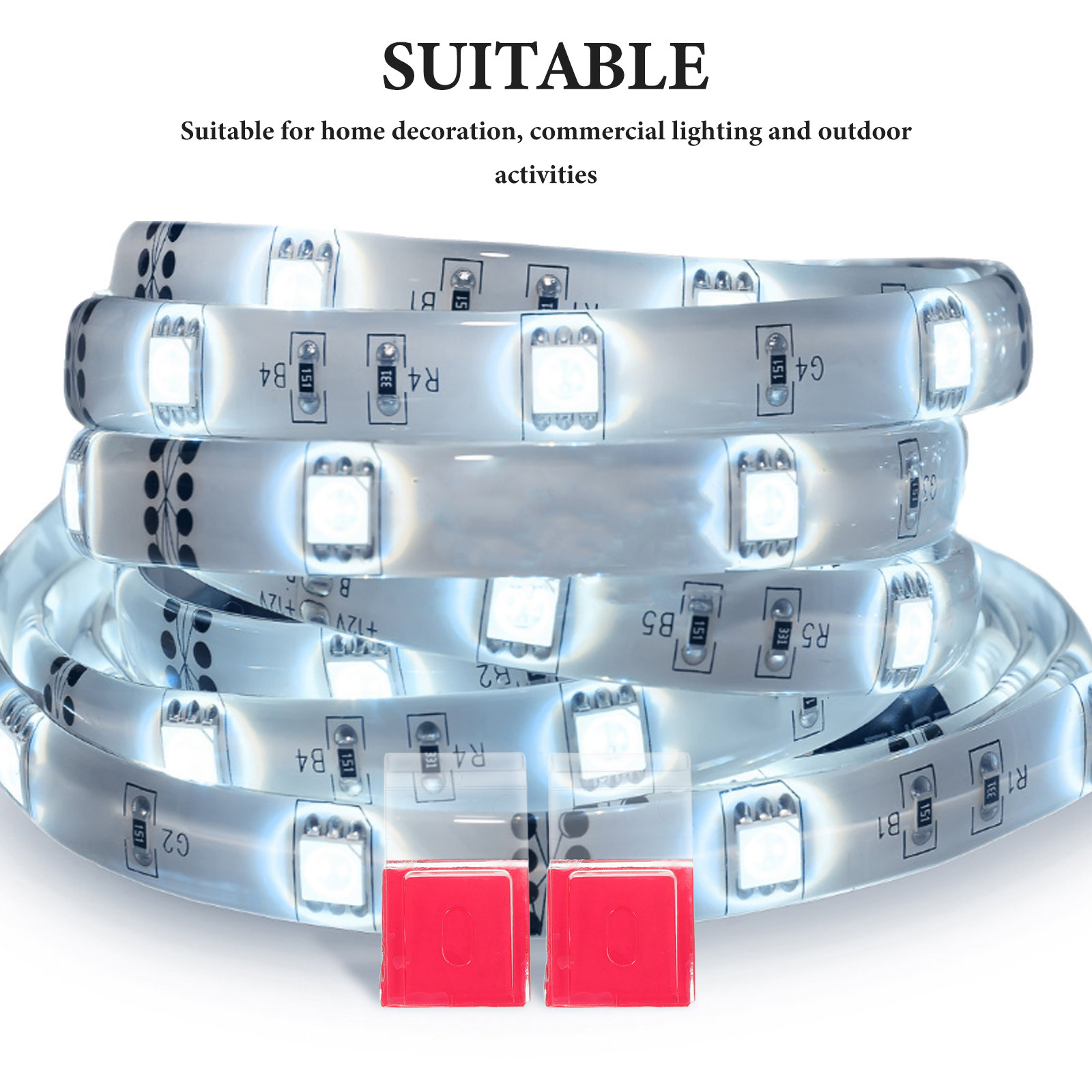 50Pcs LED Strip Clips Strong S - Outdoor Lighting Led Strip ulasan dan harga