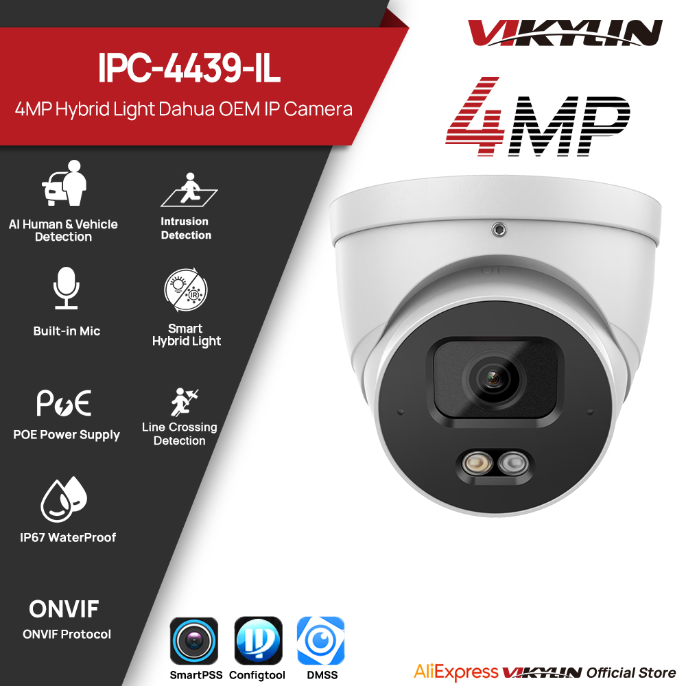 VIKYLIN 4MP IP Security Camera - Outdoor Lighting Not Working ulasan dan harga