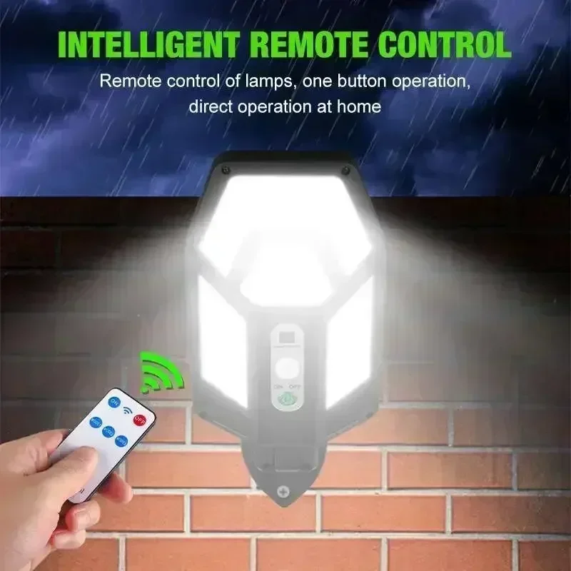 12000LM Powerful Solar Wall La - Outdoor Lighting For Backyard ulasan dan harga