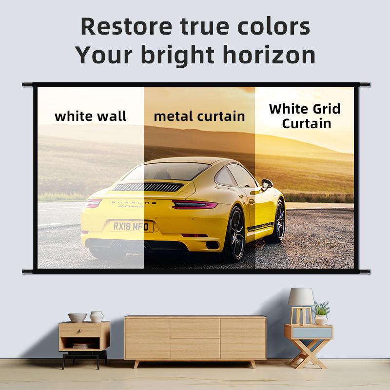 LEJIADA Projector Screen Wall  - Outdoor Lighting Grid Screen ulasan dan harga