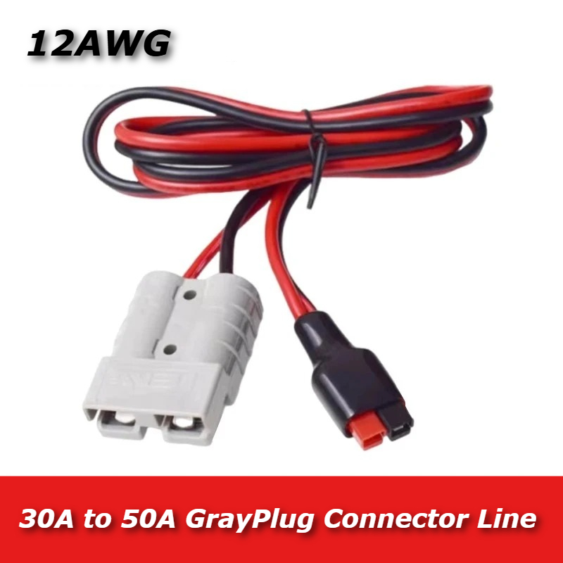 30A/45A to 50A GrayPlug Connec - Outdoor Lighting Extension Cable ulasan dan harga