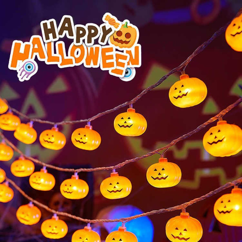40 LEDS Halloween Pumpkin LED  - Outdoor Lighting For Front Of House ulasan dan harga