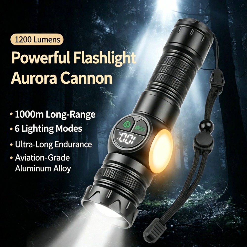 White Light LED Flashlight Typ - Outdoor Lighting Repair ulasan dan harga