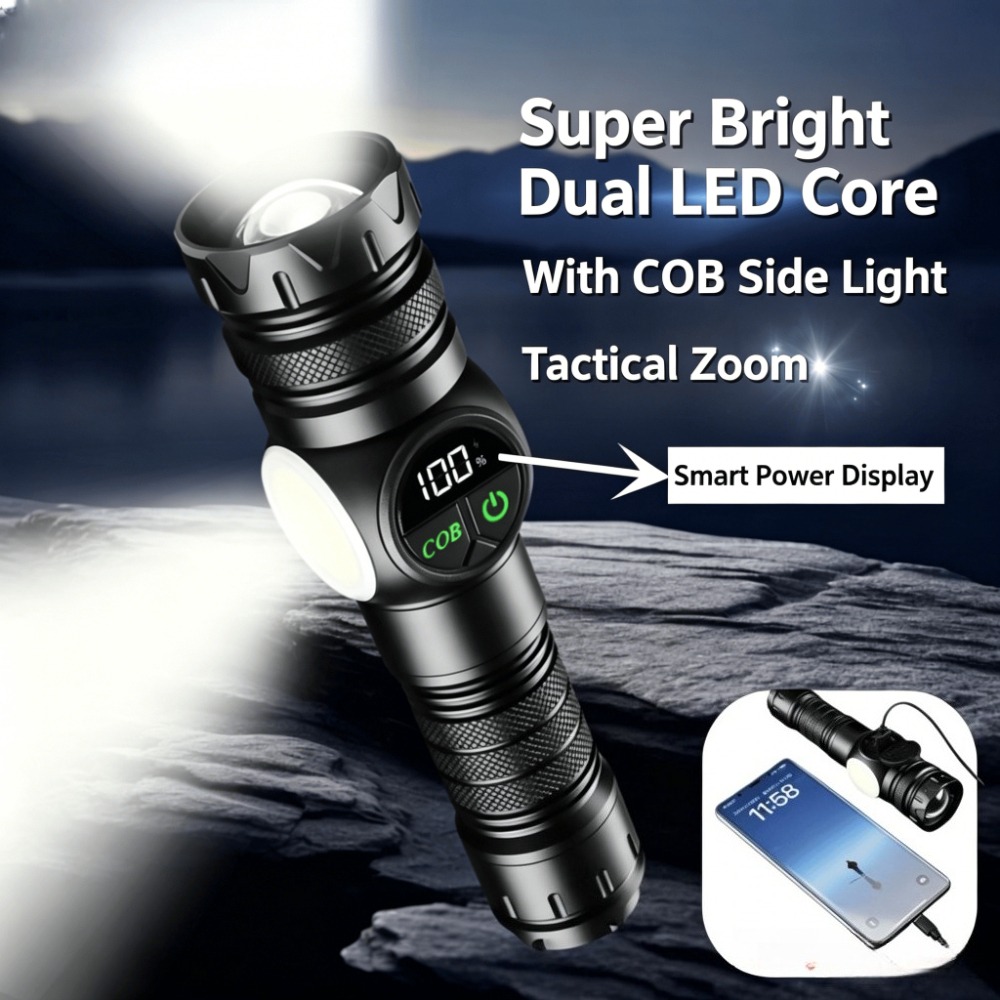 White Light LED Flashlight Typ - Outdoor Lighting Repair ulasan dan harga