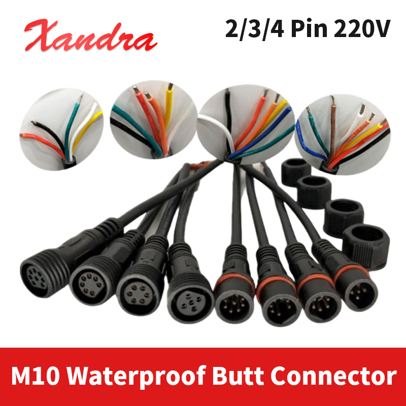 M10 Waterproof Connector 2Pin  - Outdoor Lighting Extension Cable ulasan dan harga