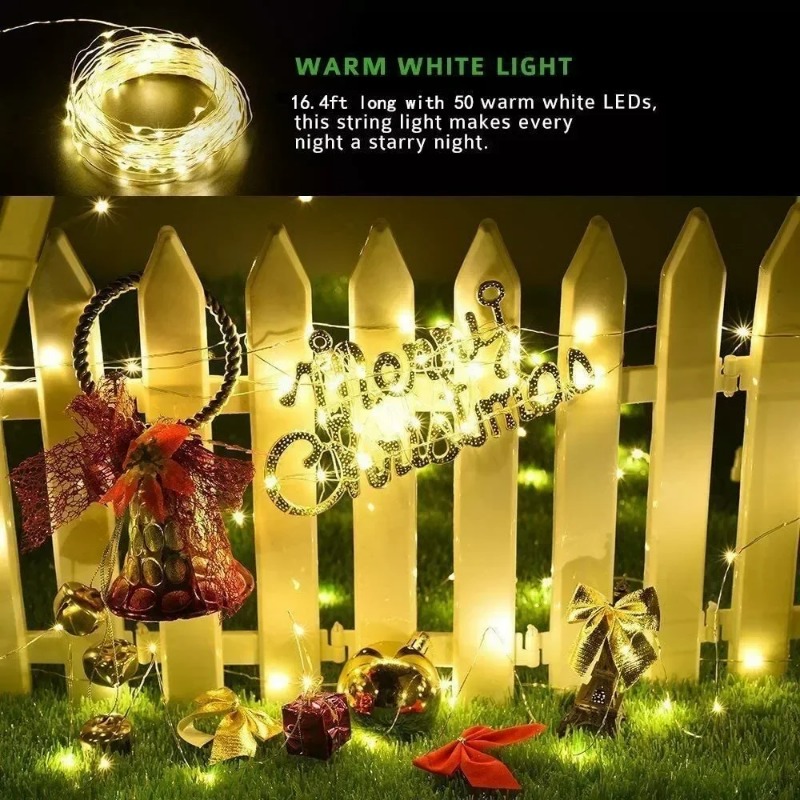1pc Outdoor Solar String Light - Outdoor Lighting No Wiring ulasan dan harga