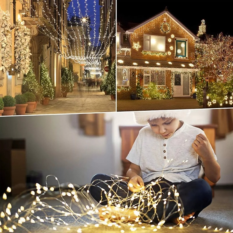 1pc Outdoor Solar String Light - Outdoor Lighting No Wiring ulasan dan harga