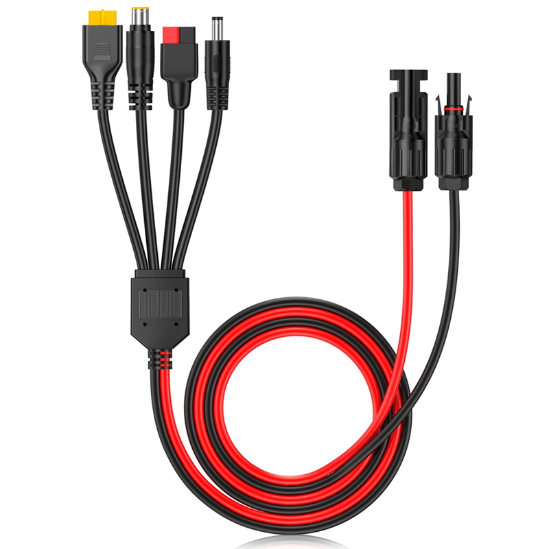A01F-4-In-1 Solar Panel Connec - Outdoor Lighting Extension Cable ulasan dan harga