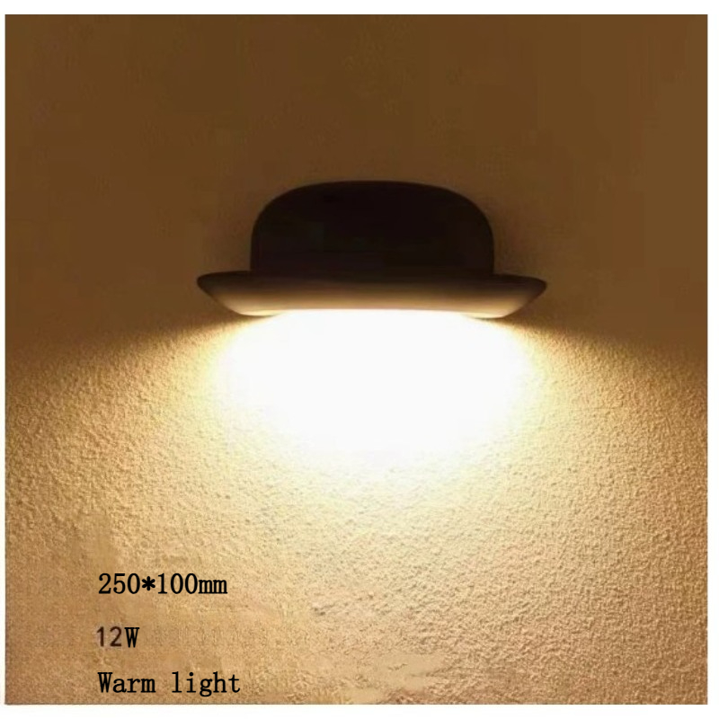 Waterproof Straw Hat Wall Lamp - Outdoor Lighting No Wiring ulasan dan harga