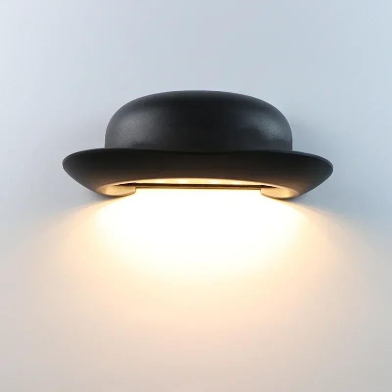 Waterproof Straw Hat Wall Lamp - Outdoor Lighting No Wiring ulasan dan harga