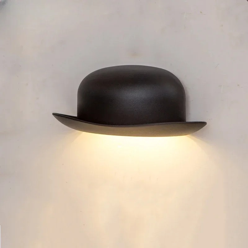 Waterproof Straw Hat Wall Lamp - Outdoor Lighting No Wiring ulasan dan harga