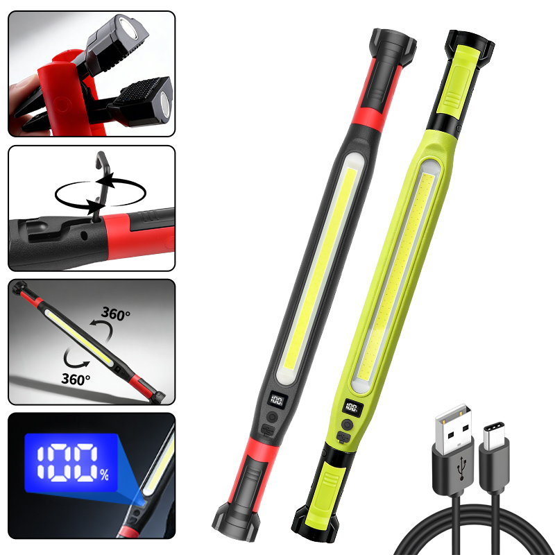 COB Work Light Type‑C Recharge - Outdoor Lighting Repair ulasan dan harga