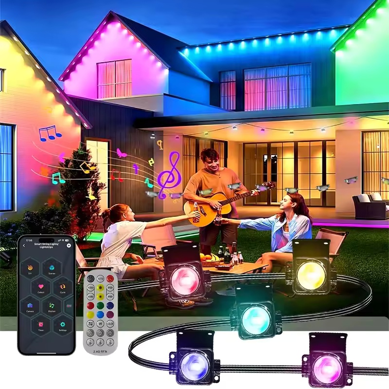 300FT Permanent Outdoor Lights - Outdoor Lighting Under Eaves ulasan dan harga