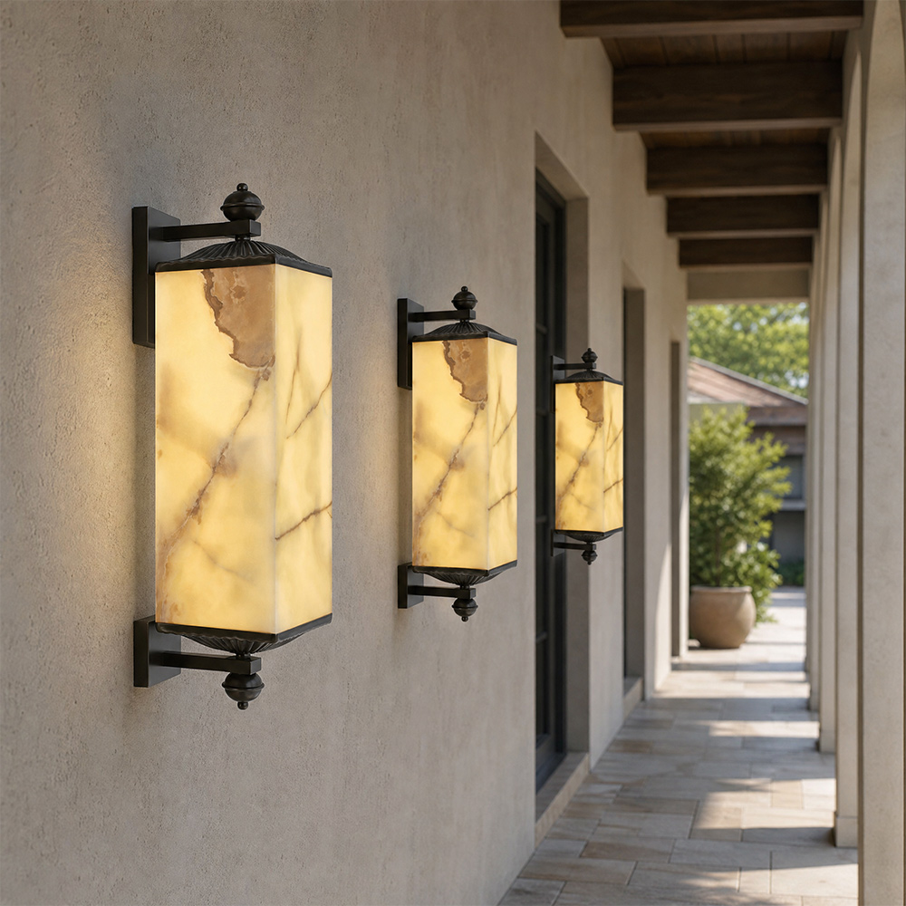 Solid Brass Natural Jade Outdo - Outdoor Lighting Brass ulasan dan harga