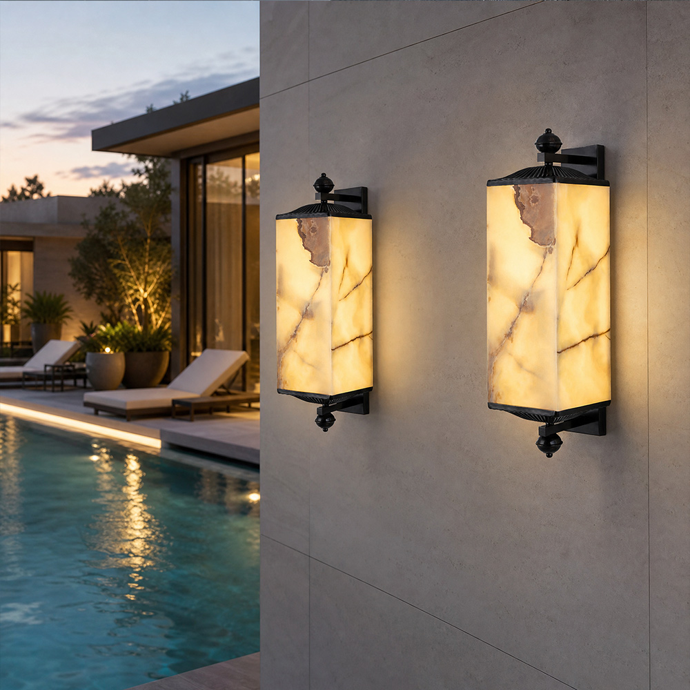Solid Brass Natural Jade Outdo - Outdoor Lighting Brass ulasan dan harga