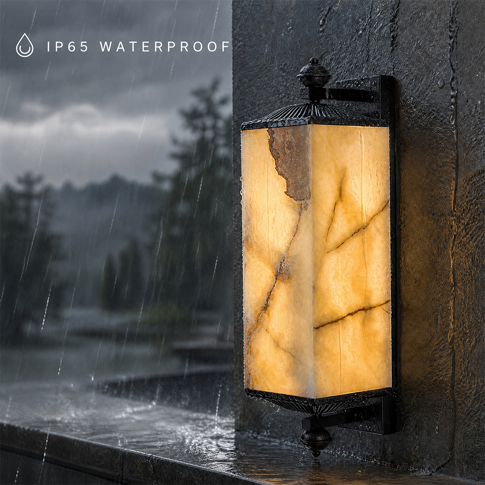 Solid Brass Natural Jade Outdo - Outdoor Lighting Brass ulasan dan harga