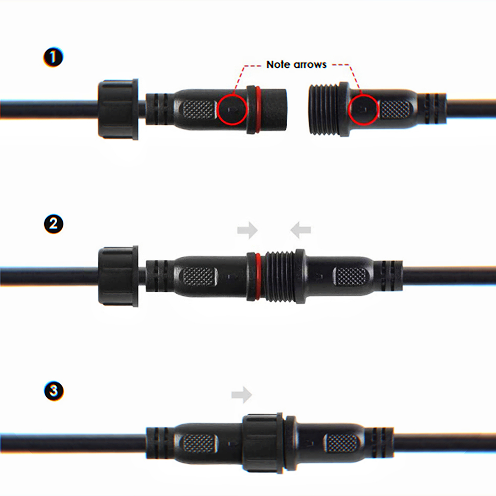 2pin DC LED Cable 1 Metre Exte - Outdoor Lighting Extension Cable ulasan dan harga