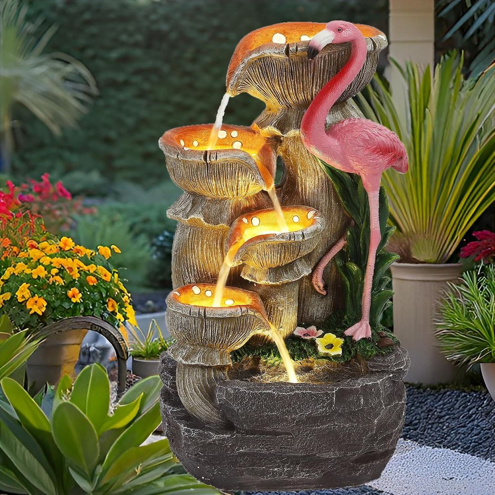 5 Tier Indoor Outdoor Water Fe - Outdoor Lighting For Backyard ulasan dan harga