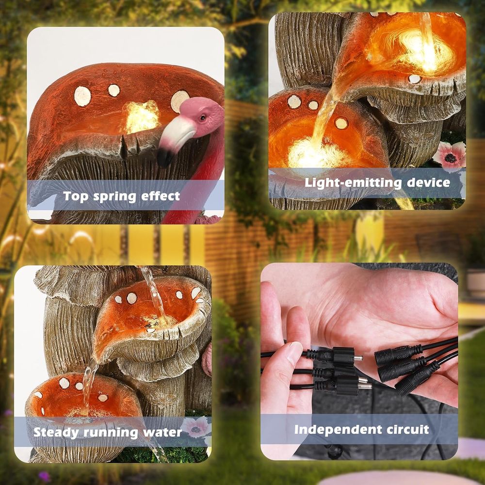 5 Tier Indoor Outdoor Water Fe - Outdoor Lighting For Backyard ulasan dan harga