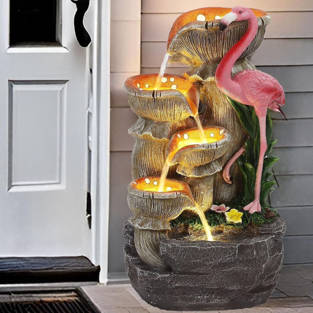 5 Tier Indoor Outdoor Water Fe - Outdoor Lighting For Backyard ulasan dan harga