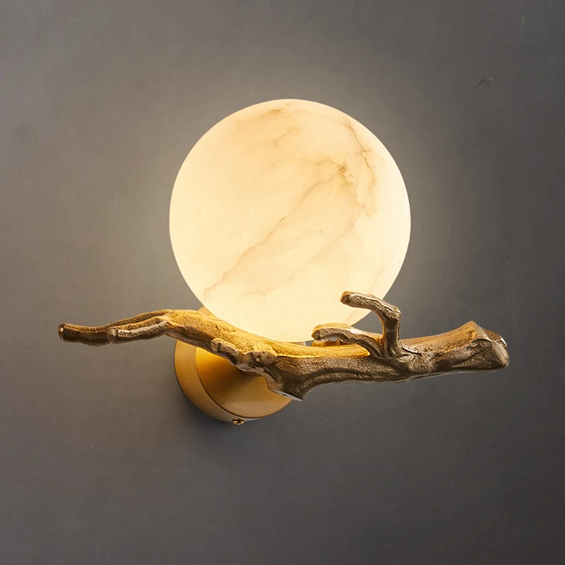 Italian Marble Wall Lamp Water - Outdoor Lighting Brass ulasan dan harga