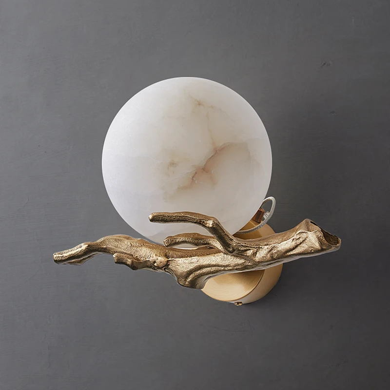 Italian Marble Wall Lamp Water - Outdoor Lighting Brass ulasan dan harga