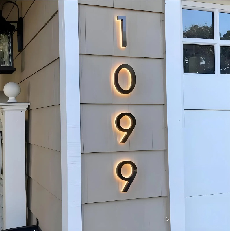 LED Modern House Numbers,Water - Outdoor Lighting For Front Of House ulasan dan harga