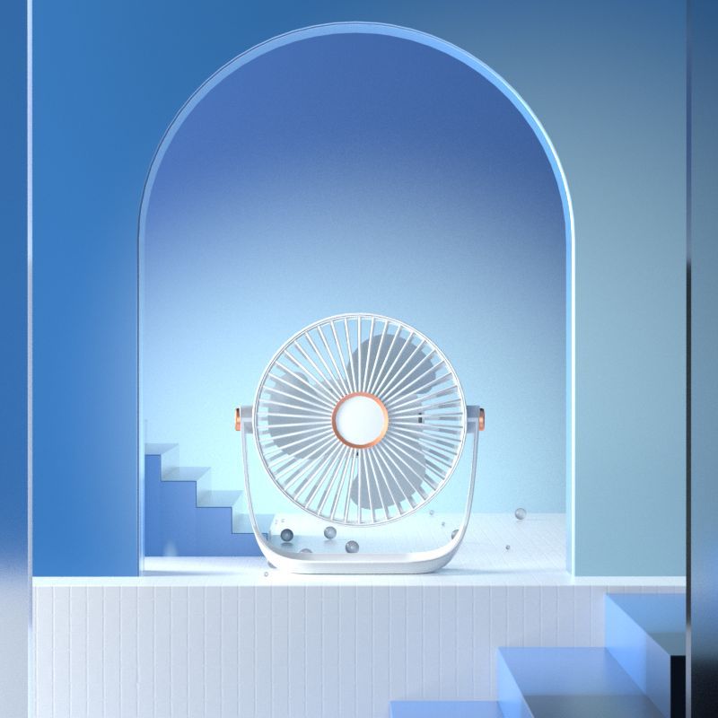 Portable Mini Desktop Fan Ligh - Outdoor Lighting For Home ulasan dan harga