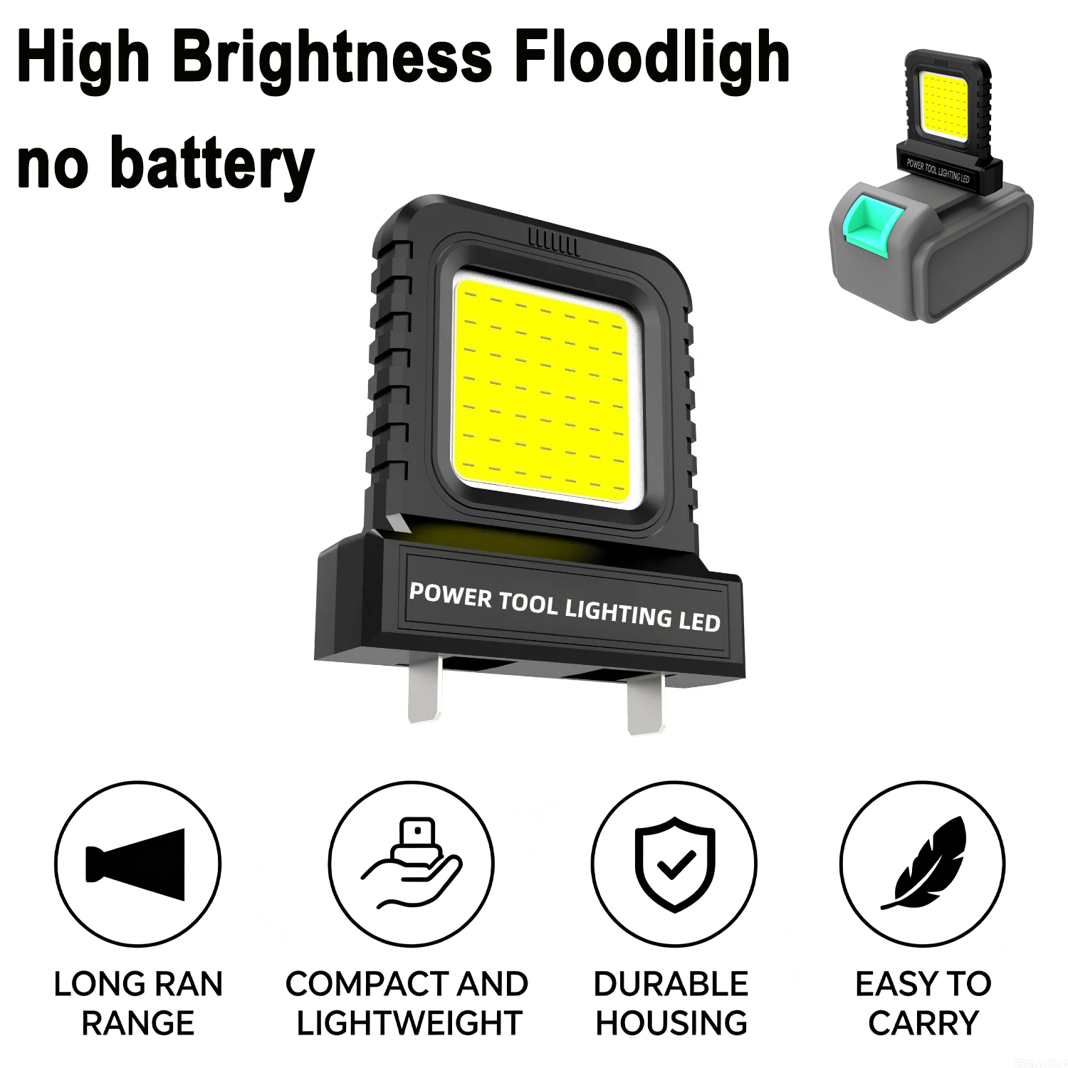 Battery Powered LED Flood Ligh - Outdoor Lighting Not Working ulasan dan harga