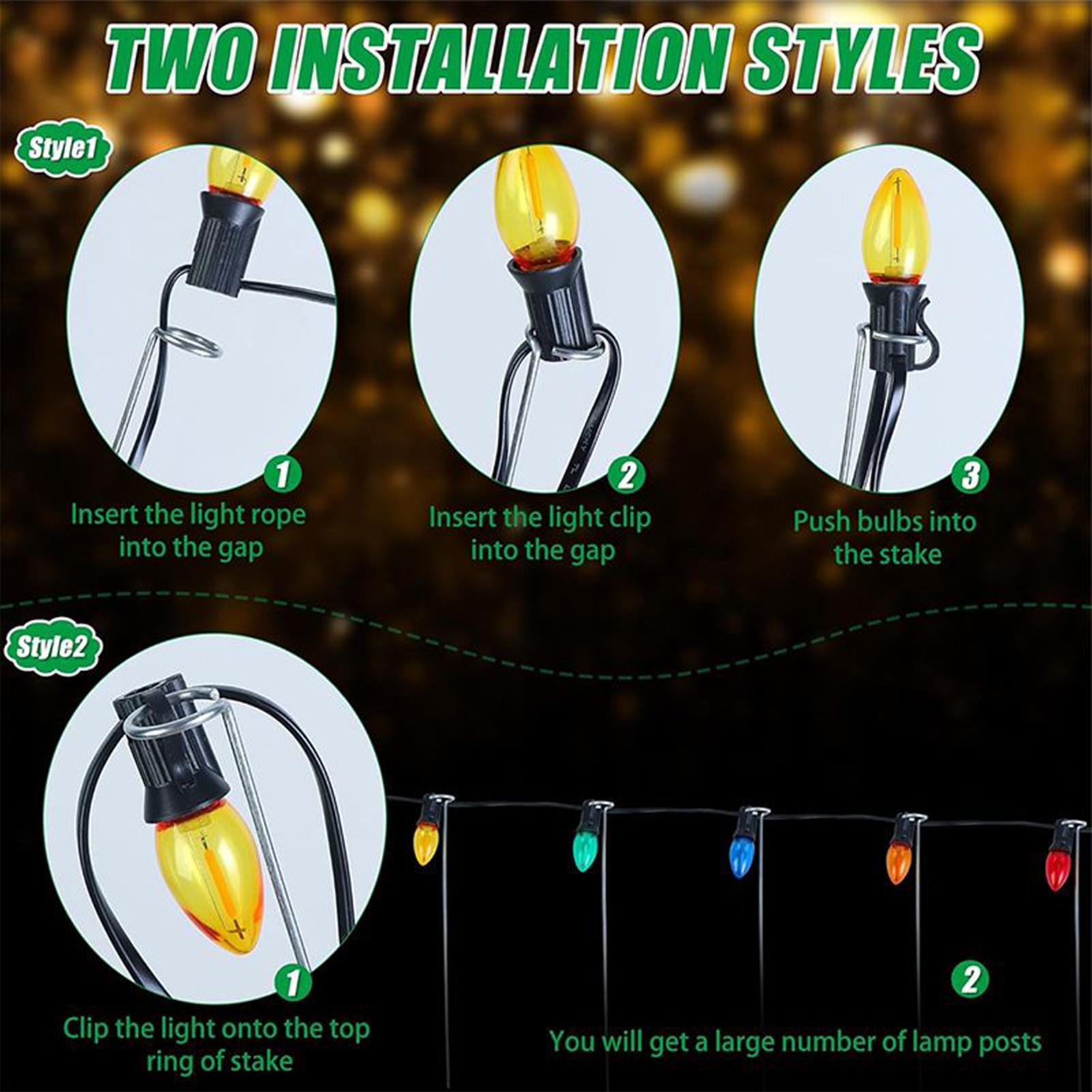 Christmas Light Stakes 12-Inch - Outdoor Lighting In Ground ulasan dan harga