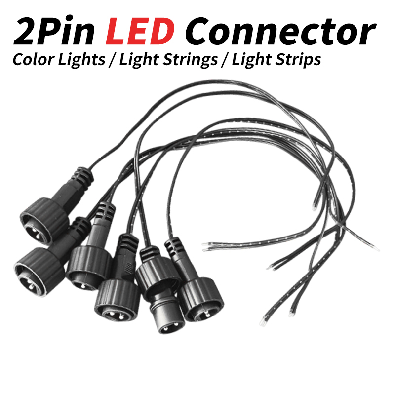 2Pin LED Connector with 25cm W - Outdoor Lighting Extension Cable ulasan dan harga