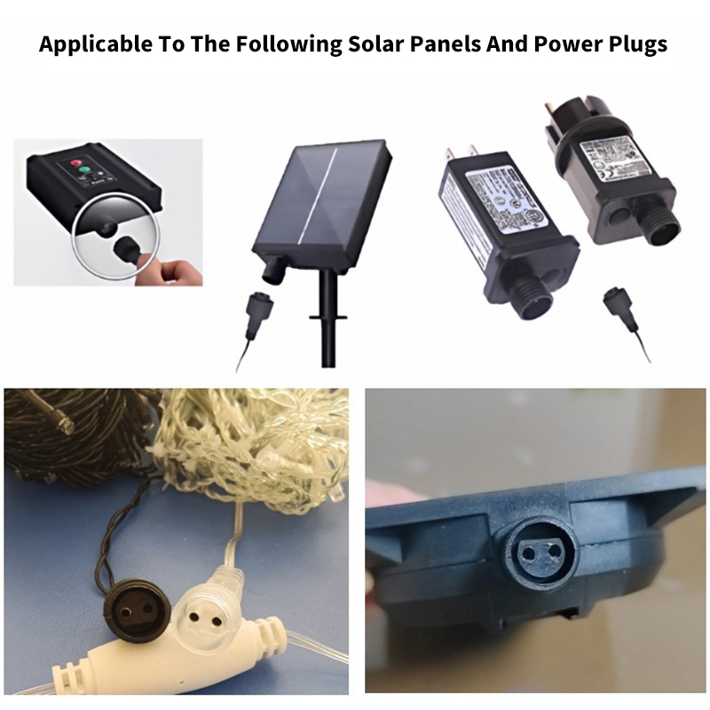 2Pin LED Connector with 25cm W - Outdoor Lighting Extension Cable ulasan dan harga