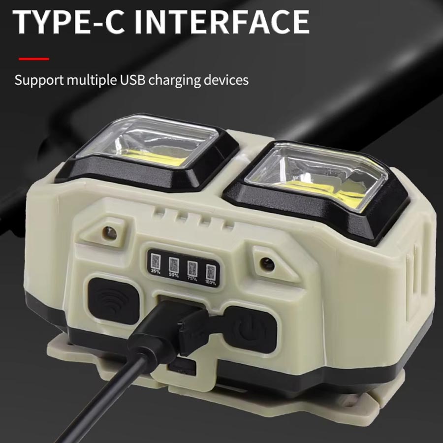 COB LED Headlamp Rechargeable  - Outdoor Lighting Repair ulasan dan harga