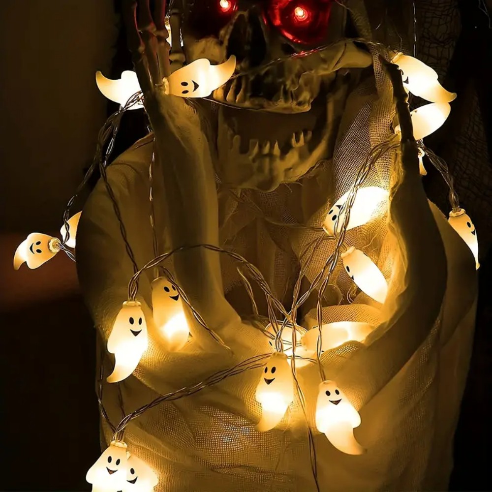 1PC LED Ghost String Lights Fe - Outdoor Lighting For Front Of House ulasan dan harga