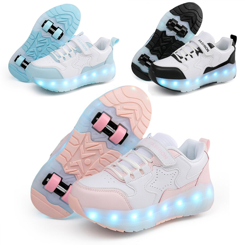 Kid Led Sneakers USB Charging  - Outdoor Lighting Grid Screen ulasan dan harga