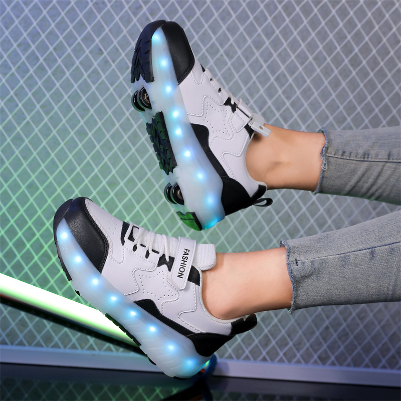 Kid Led Sneakers USB Charging  - Outdoor Lighting Grid Screen ulasan dan harga