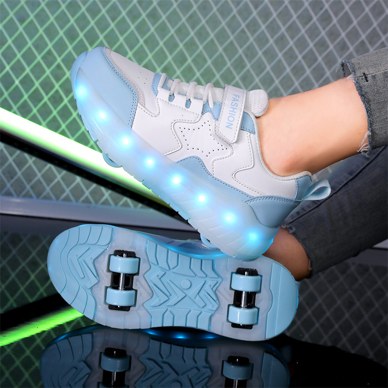 Kid Led Sneakers USB Charging  - Outdoor Lighting Grid Screen ulasan dan harga